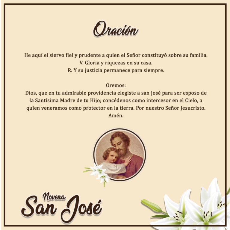 Novena San José - Oración final